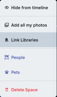 Link Libraries menu item