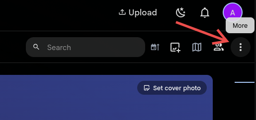 Three-dot menu button