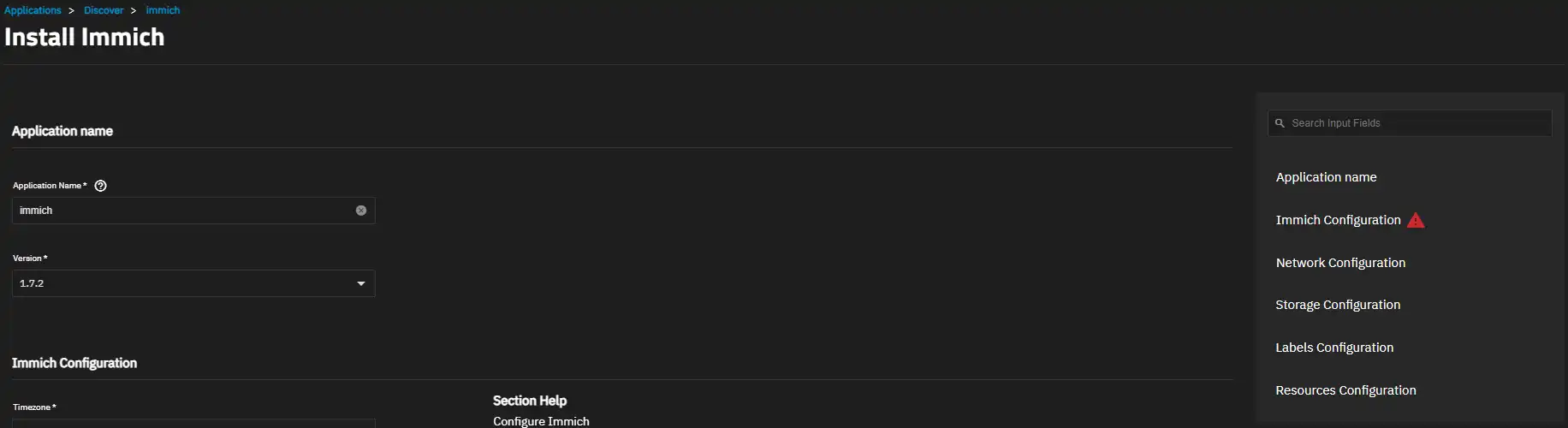 Install Gallery Screen